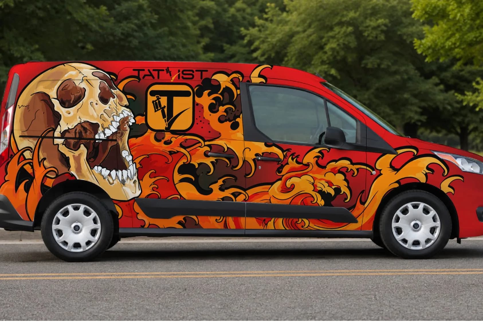 Tatlist delivery van